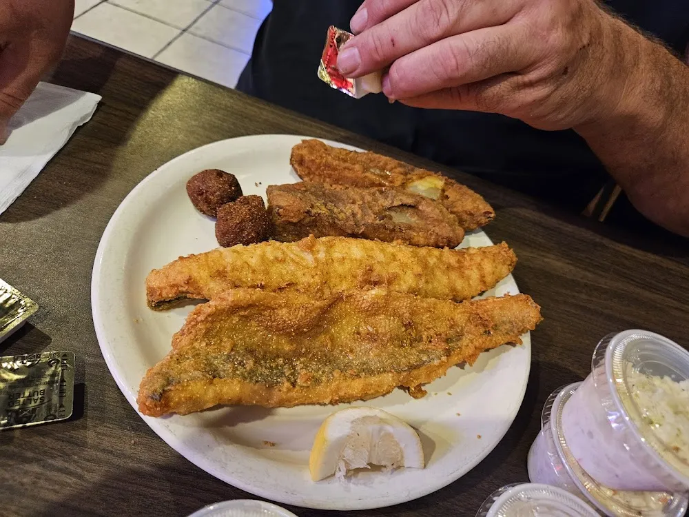 Walleye with Potato Wedges